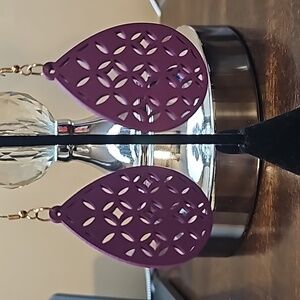 Purple Dangling Earrings